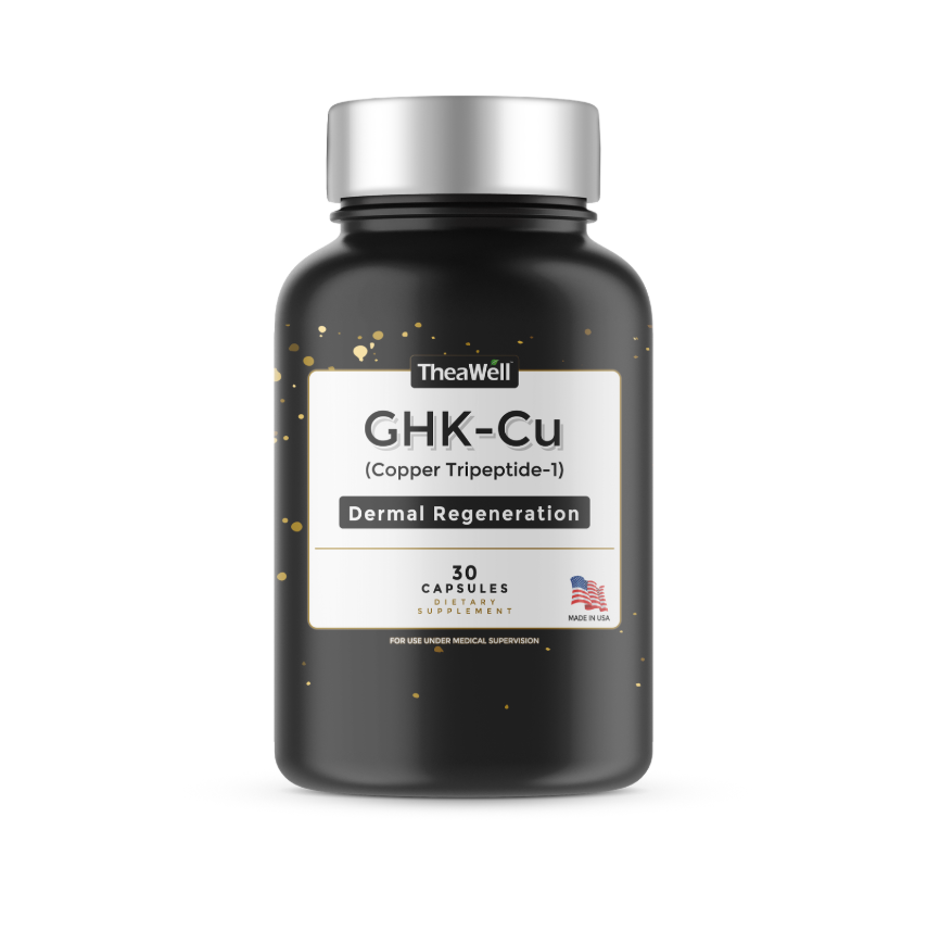 GHK-Cu Copper Peptide Capsules | Skin, Hair & Recovery Support TheaWell GHK-Cu Copper Peptide Capsules | Skin, Hair & Recovery Support TheaWell